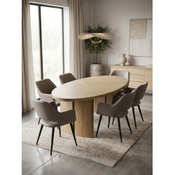 Amber Oval Dining Table